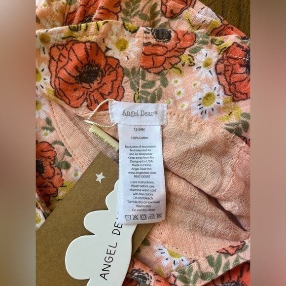 Angel Dear‎ Girl Bundle- Floral Hat and Solid Headband, NWT - Picture 2 of 4